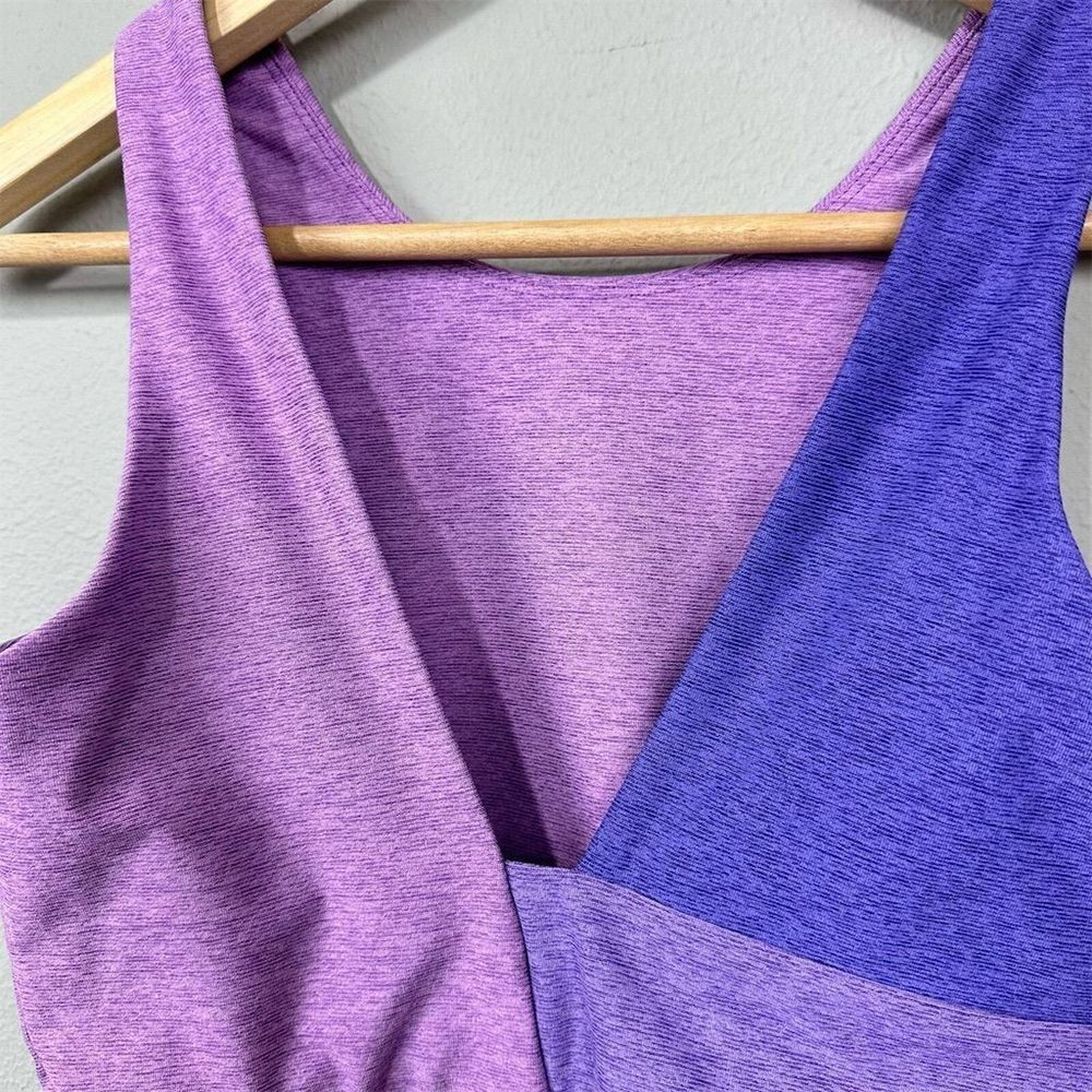Outdoor Voices Venus Crop Top Orchid Purple Size S Medium Support Colorblock - Picture 6 of 9